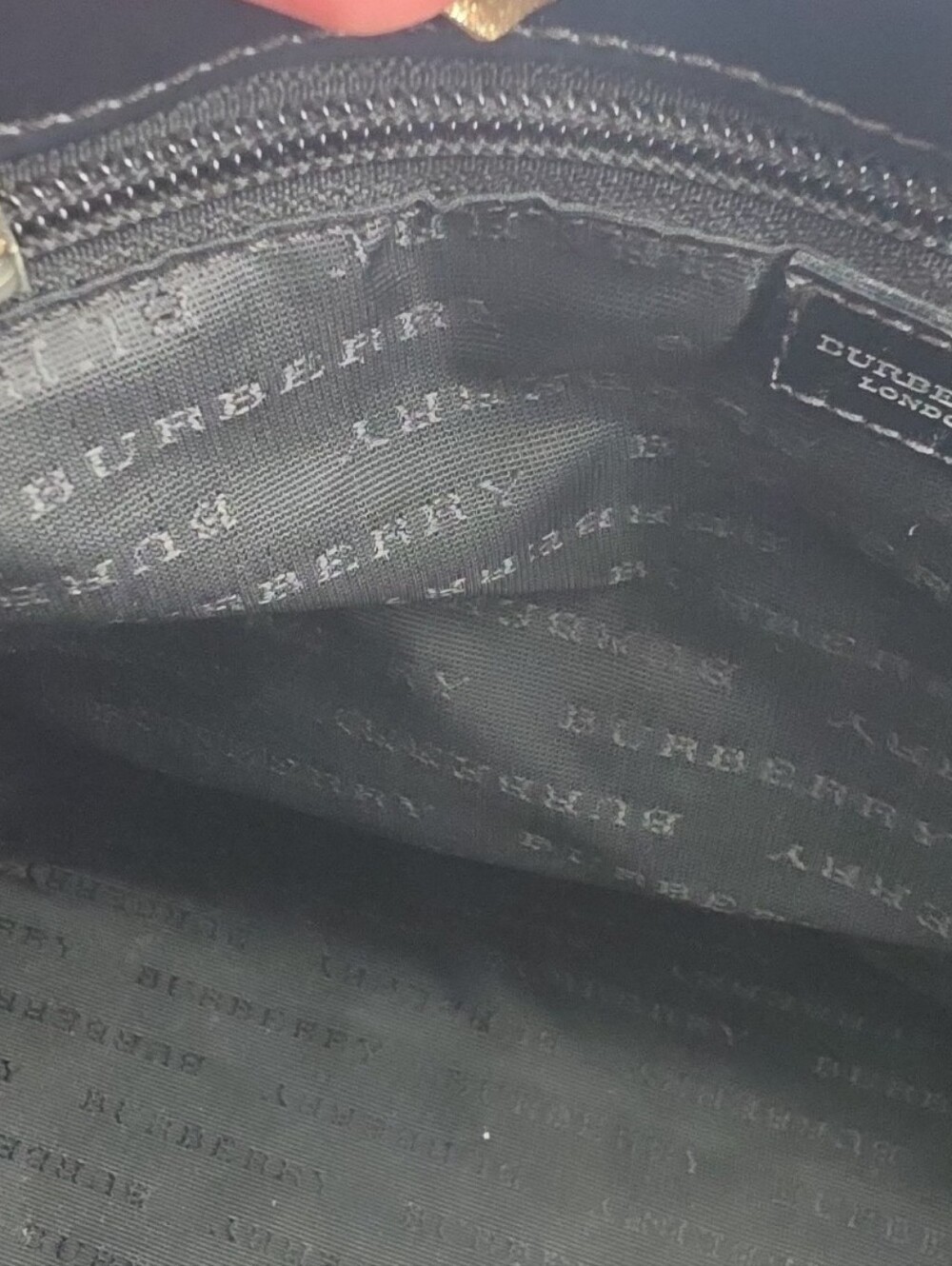 Burberry London House Check Beige & Black W/ PVC Handles / Nylon Tote (EUC)✨️ - Picture 8 of 16